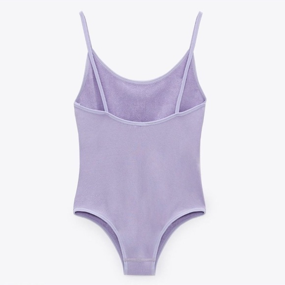 NWT ZARA Limitless Contour Collection Lilac SuperSoft Bodysuit Sz M-L - Picture 4 of 7